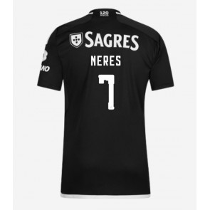 Benfica David Neres #7 Koszulka Wyjazdowych 2023-24 Krótki Rękaw